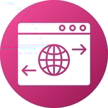 Website Traffic Icon Style vector