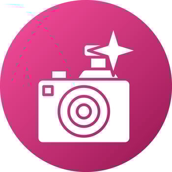 Flash Camera Icon Style vector