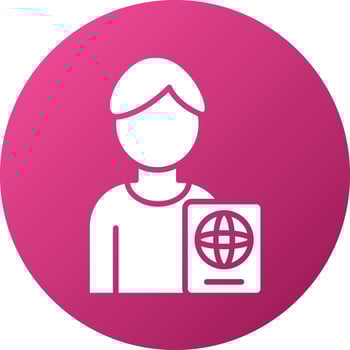Passport Photo Icon Style vector