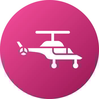 Helicopter Icon Style vector