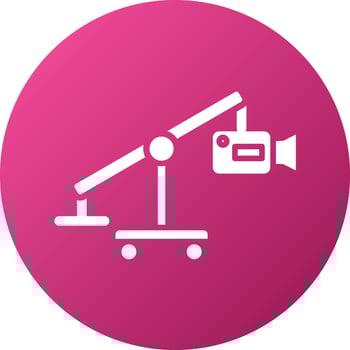 Camera Crane Icon Style vector