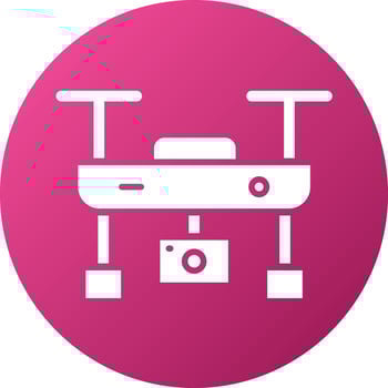 Camera Drone Icon Style vector