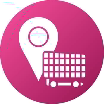 Shopping Destination Icon Style vector