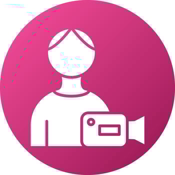 Camera Operator Icon Style vector