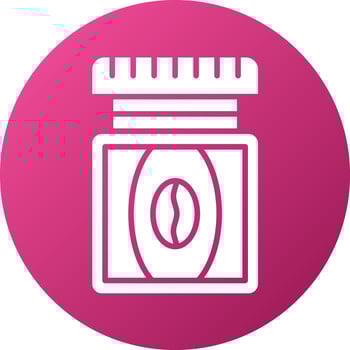 Coffee Jar Icon Style vector