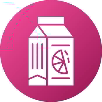 Juice Box Icon Style vector