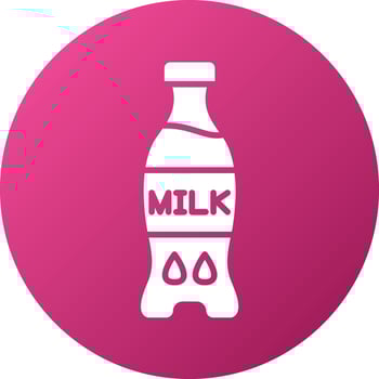 Milk Bottle Icon Style vector