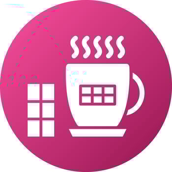 Hot Chocolate Icon Style vector