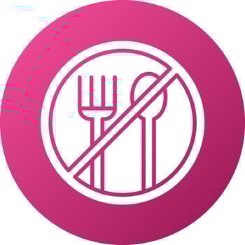 No Food Icon Style vector