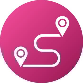 Route Icon Style vector