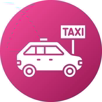 Taxi Stop Icon Style vector