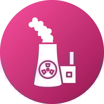 Nuclear Icon Style vector