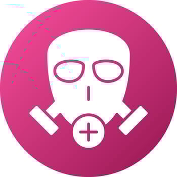 Gas Mask Icon Style vector