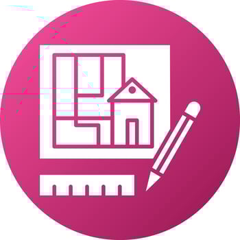 Technical Drawing Icon Style vector