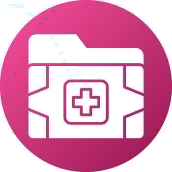 Medical Folder Icon Style vector
