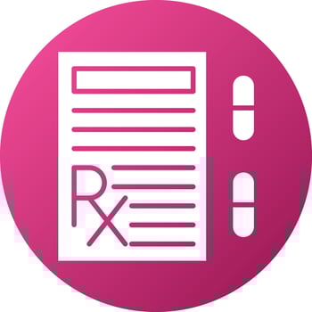 Prescription Icon Style vector