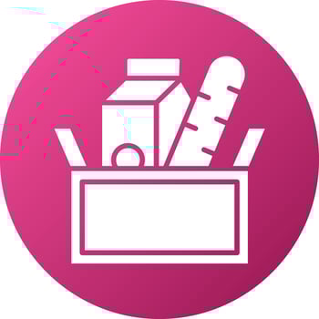 Food Donation Icon Style vector