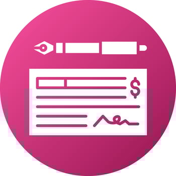 Cheque Icon Style vector