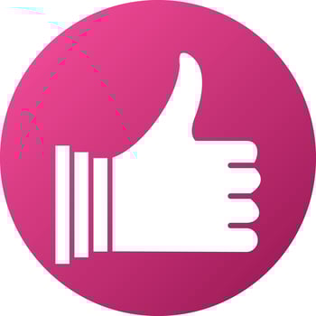 Thumbs Up Icon Style vector
