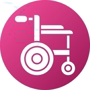 Wheelchair Icon Style vector
