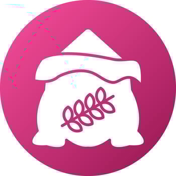 Wheat Sack Icon Style vector