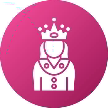 Princess Icon Style vector