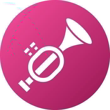 Trumpet Icon Style vector