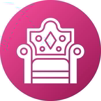 Throne Icon Style vector