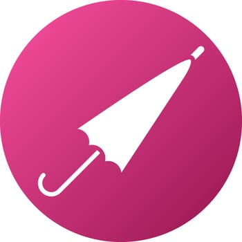 losed Umbrella Icon Style vector