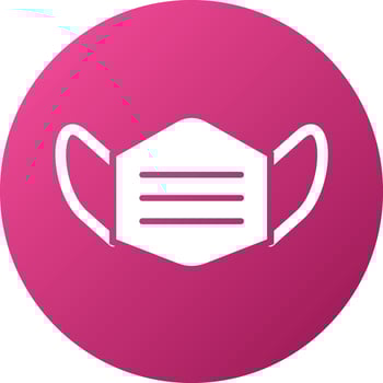 Face Mask Icon Style vector