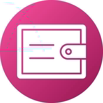 Wallet Icon Style vector