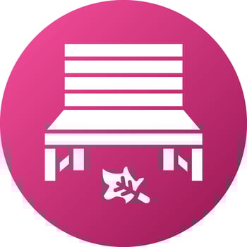 utumn Bench Icon Style vector
