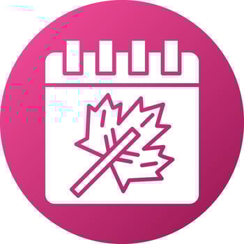 utumn Calendar Icon Style vector