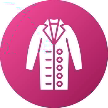 ong Coat Icon Style vector