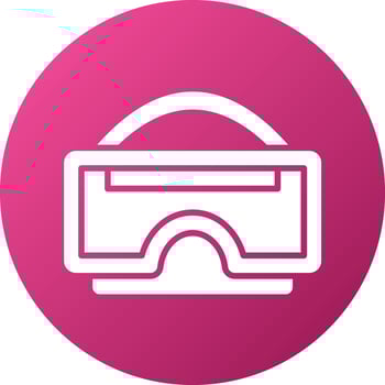 R Glasses Icon Style vector