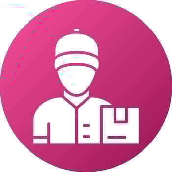 ourier Delivery Icon Style vector