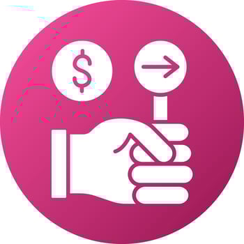 Advance Bid Icon Style vector