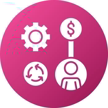 Auction By Proxy Icon Style vector