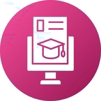 Computer Science Degree Icon Style vector