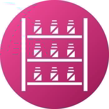 Well Stocked Shelves Icon Style vector