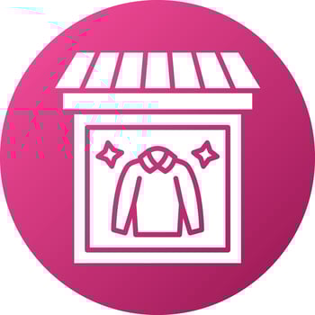 In Store Display Icon Style vector