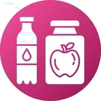 Functional Food Beverages Icon Style vector