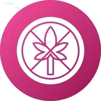 No Thc Icon Style vector