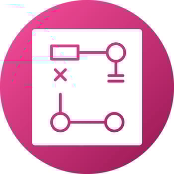 Development Plan Icon Style vector