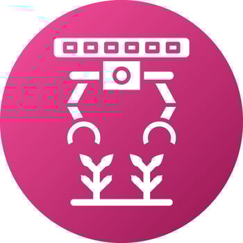 Agricultural Robot Icon Style vector