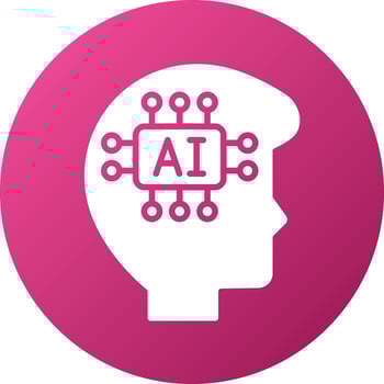 Artificial Intelligence Icon Style vector