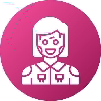 Humanoid Robot Icon Style vector