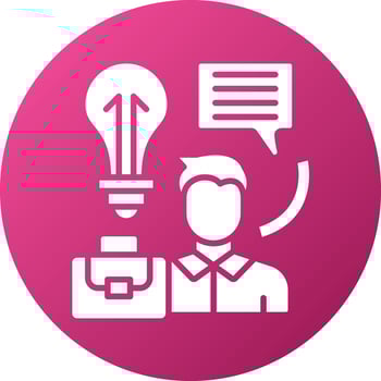Career Advice Icon Style vector