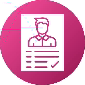 Job Candidate Male Icon Style vector
