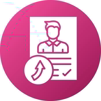 Job Reference Icon Style vector
